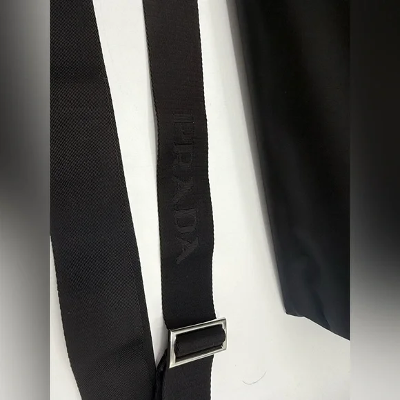 NWT PRADA Re-Nylon/ Leather Padded Large Black tote/ shopping Bag Crossbody mens - Picture 14 of 17